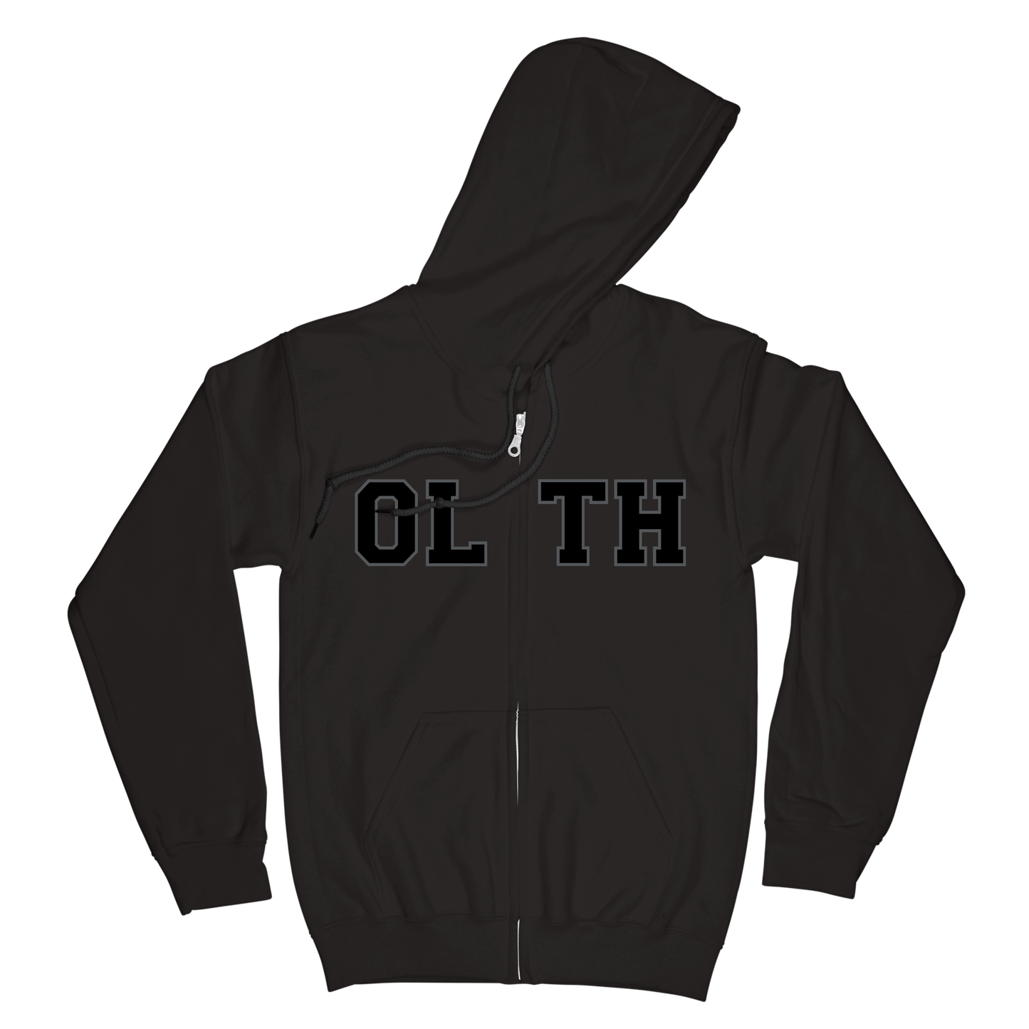 OLTH Mosh Zip Hoodie - Black & Grey